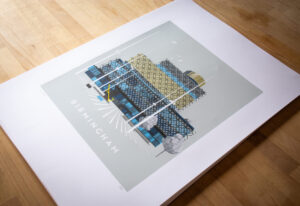 Birmingham Library Silk Screen Print - Image 3